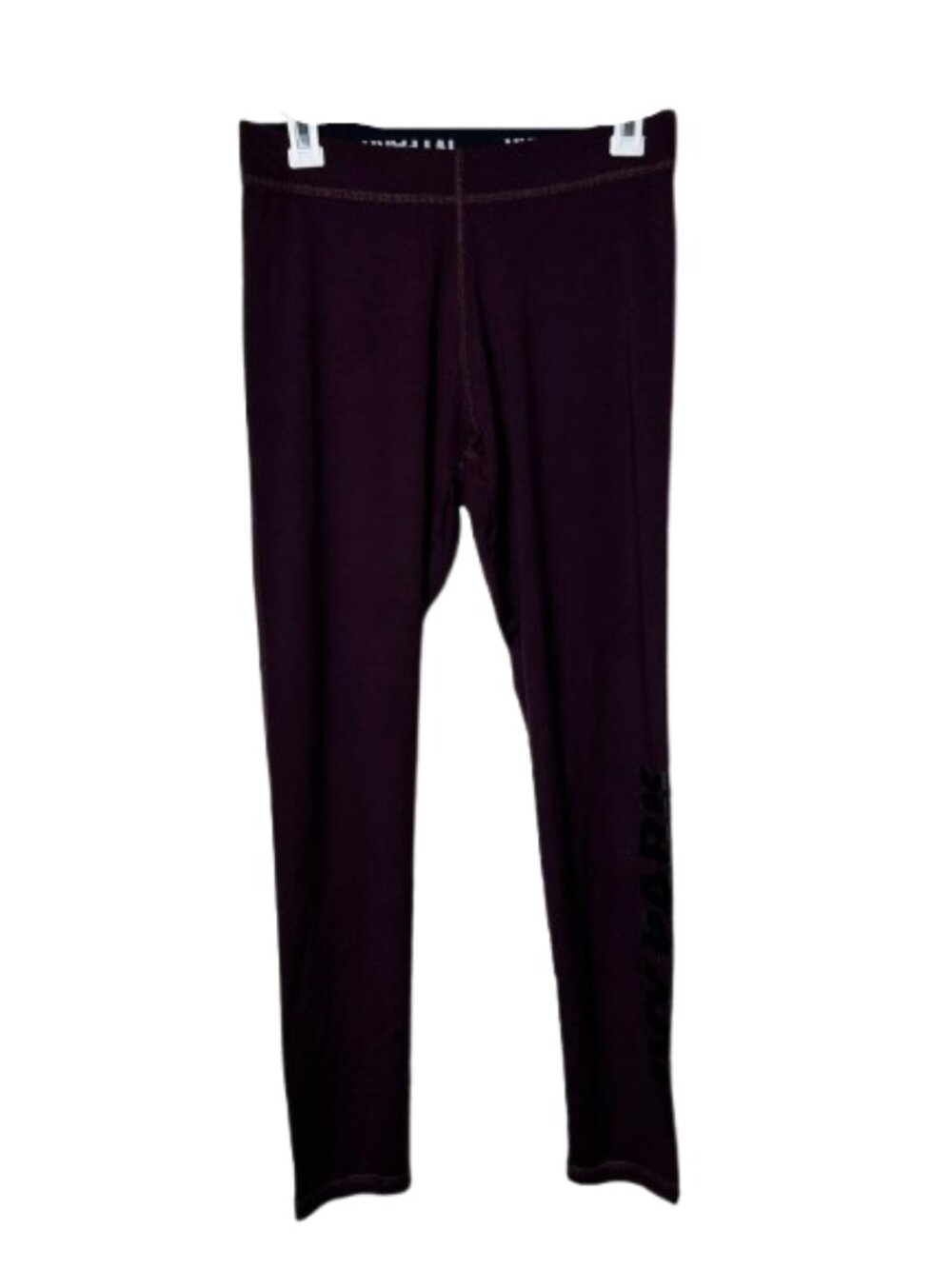Ivy park dark purple maroon spell out waistband leggings womens M